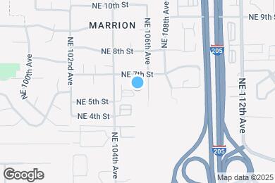 Map image of the property - 10443 NE 5th Cir