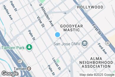 Map image of the property - 1199 Almaden Ave