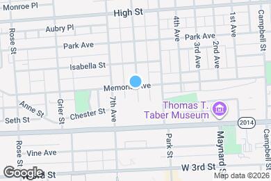 Map image of the property - 1035 Memorial Ave