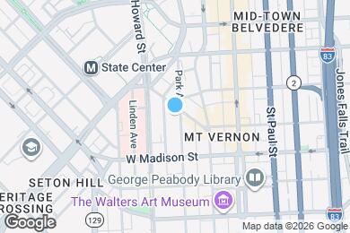 Map image of the property - 838 Park Ave