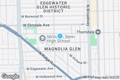 Map image of the property - 1340 W Rosedale Ave