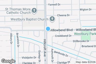 Map image of the property - 10603 Hillcroft Ave