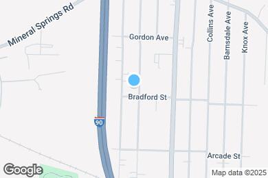 Map image of the property - 190 Aurora Ave