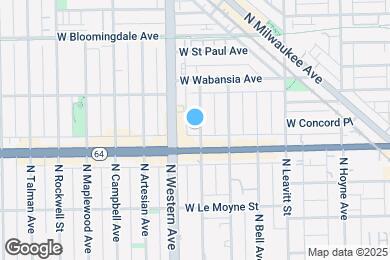Map image of the property - 1620 N Claremont Ave