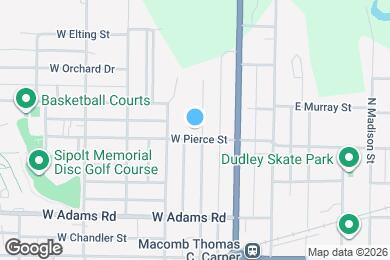 Map image of the property - 606 N McArthur St