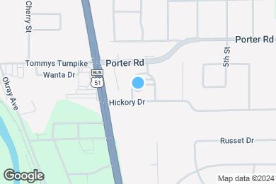 Map image of the property - Hickory Drive and Pinecrest Apartments