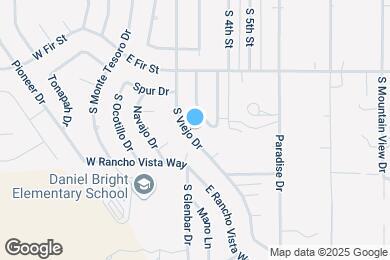 Map image of the property - 1325 S Viejo Dr