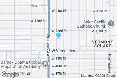 Map image of the property - 4284 S Hobart Blvd