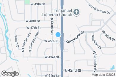 Map image of the property - 115 W 45th St
