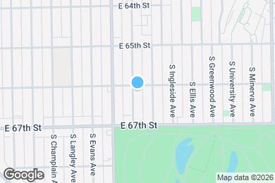 Map image of the property - 6605 S Maryland Ave