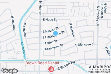 Map image of the property - 907 E Hackamore St