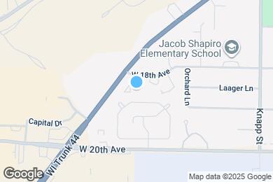 Map image of the property - 1357 W 18th Ave