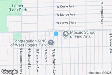 Map image of the property - 6737 N California Ave