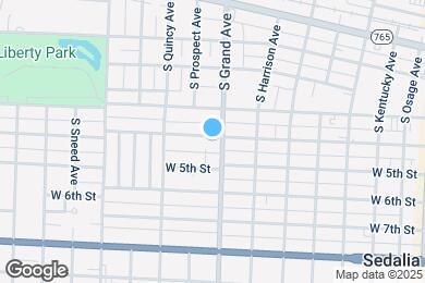 Map image of the property - 805 W 4th St
