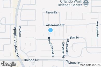 Map image of the property - 1831 Bramblewood Dr