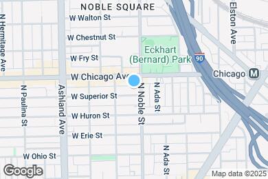 Map image of the property - 1408 W Superior St