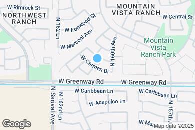 Map image of the property - 16038 W Carmen Dr