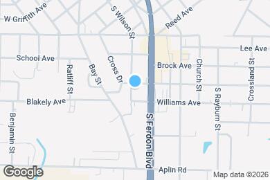 Map image of the property - 1107 S Wilson St