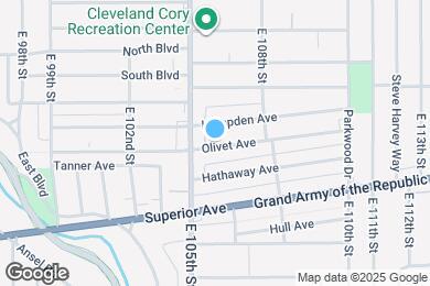 Map image of the property - 10523 Olivet Ave