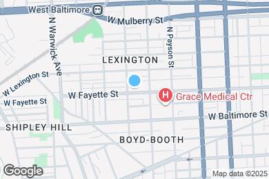 Map image of the property - 2134 W Fayette St