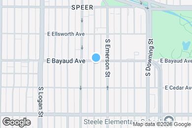 Map image of the property - 100 S Clarkson St