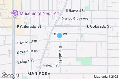 Map image of the property - 533 E Lomita Ave