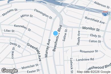 Map image of the property - 3555 Beechwood Blvd