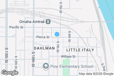 Map image of the property - 701 Pierce St