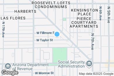 Map image of the property - 1042 W Taylor St