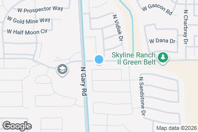 Map image of the property - 1232 W Desert Hollow Dr