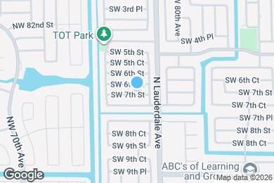 Map image of the property - 8151 SW 7th St