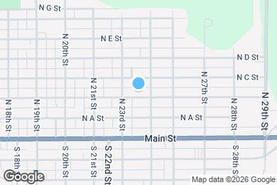 Map image of the property - 2316 N B St