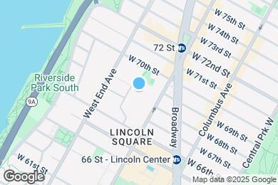 Map image of the property - 170 W End Ave