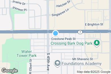 Map image of the property - 4543 Crestone Peak St