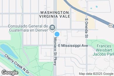 Map image of the property - 1050 S Monaco Pky