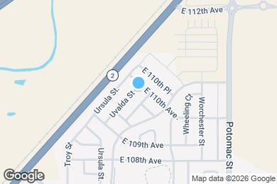 Map image of the property - 10994 Uvalda St