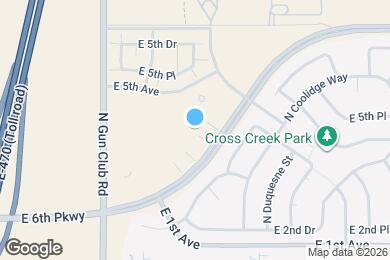 Map image of the property - 23621 E 2nd Pl