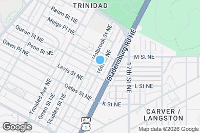 Map image of the property - 1524 Queen St NE