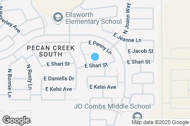 Map image of the property - 1308 E Shari St