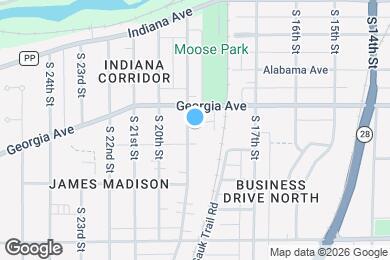 Map image of the property - 1423 S 19th St