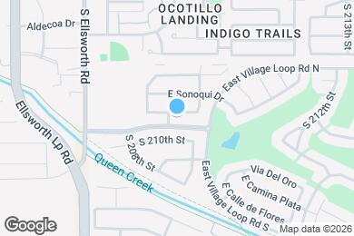 Map image of the property - 20919 E Via del Palo Via
