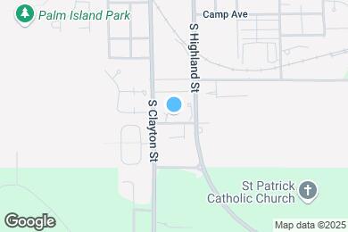Map image of the property - 1051 S Highland St