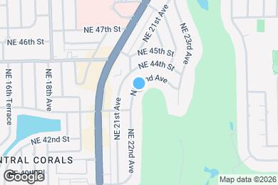 Map image of the property - 4312 NE 22nd Ave