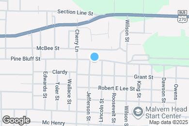 Map image of the property - 1415 Pine Bluff St