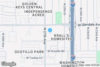 Map image of the property - The Glendale Senior Apartments