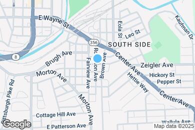 Map image of the property - 214 1/2 Brown Ave
