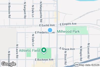 Map image of the property - 9002 E Frederick Ave
