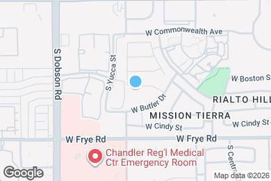 Map image of the property - 1721 W Jupiter Way