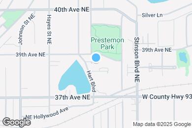 Map image of the property - Senior 55+ - Hart Lake Apartments