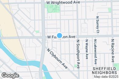Map image of the property - 1501 W Fullerton Ave